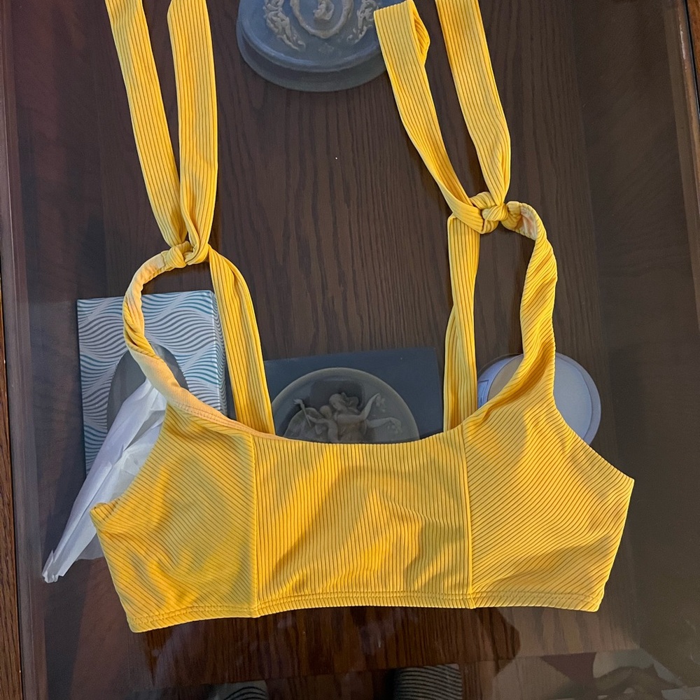 Yellow Bikini Top